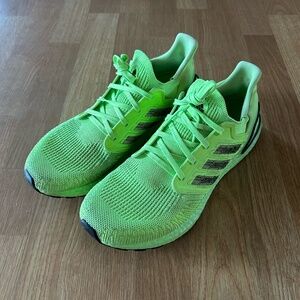 Adidas UltraBoost 20 Running Shoes (Signal Green/Core Black)